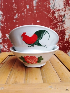 怀旧鸡公碗大公鸡碗陶瓷碗