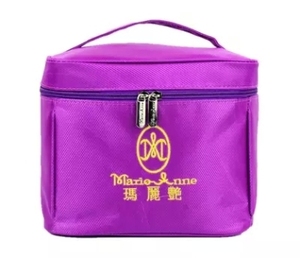 玛丽艳专用美容包紫色化妆包带刺绣字体玛丽艳化妆包美容工具包