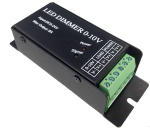 【摩根】单通道模拟调光驱动器 0-10v恒压调光控制器  dim010