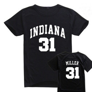 篮球巨星t恤雷吉米勒31号训练服短袖纯棉篮球迷纪念t恤