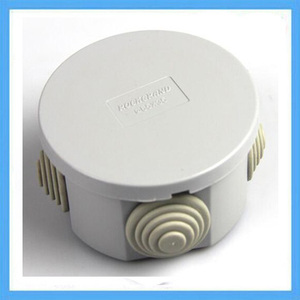 65*35mm 防水接线盒 塑料圆形盒 带橡皮塞 IP44密封盒 ABS材质