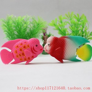 直销仿真玩具塑料鱼罗汉沙包鱼观赏鱼鱼缸水族箱造景装饰鱼沉底