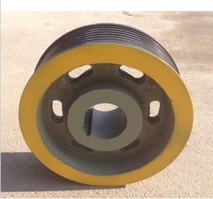 电梯配件东芝曳引轮330曳引轮直径330*5/6/7/8槽导向轮反绳轮