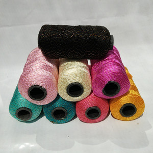 新款丙纶丝合股线4两轴粗1.5毫米3股线钩包线 加金丝款大轴线包邮