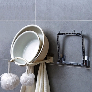 免打孔脸盆挂钩浴室厨房吸壁式脸盆架免钉挂盆架免钉卫生间收纳架