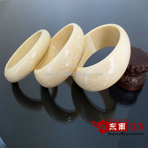 仿河马牙手镯河马骨手镯仿象牙果手镯旅游景区记念时尚饰品手链