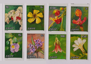 扎伊尔1984年 花卉 8全，MNH，Zai7121