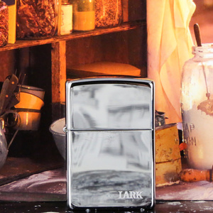 原装正品zippo打火机 1994年镀银lark云雀定制机美国正版