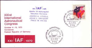德国 1970 10月5日第21次宇航会议纪戳1