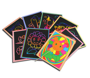 儿童大号刮刮画幼儿园手工制作益智玩具炫彩刮画纸小朋友玩具礼品