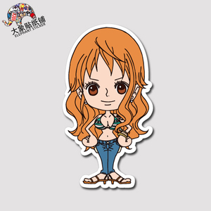 海贼王贴纸one piece 娜美贴纸行李箱贴纸旅行箱潮牌防水贴纸35