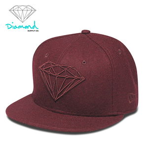 diamond 灿烂大钻石logo舒适不可调节毛呢羊毛混纺帽子 惠众滑板
