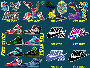 耐克贴纸 旅行箱贴纸 笔记本电脑贴纸 套装27枚