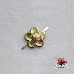 国军金梅花领花,国军银梅花肩章,国军领章,影视国军服饰