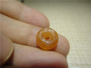 西玛〓千年西亚高古老玛瑙扁珠磨盘珠 西亚老玛瑙珠子 西玛珠18