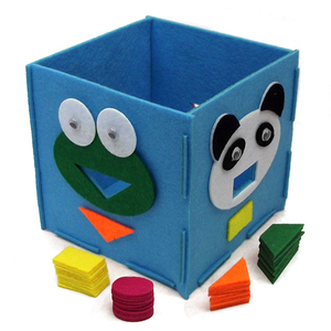 创意手工益智动物喂饼干 幼儿园老师布置作业教具 大号收纳盒玩具