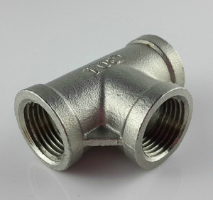 316不锈钢丝扣三通/内丝三通/水管三通1分3分4分6分1寸2寸3寸4寸