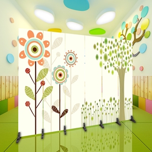 儿童屏风隔断卡通
