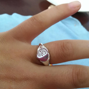 老世兴唐家999纯手工制作东北老银款戒指老手艺纯手工银戒指