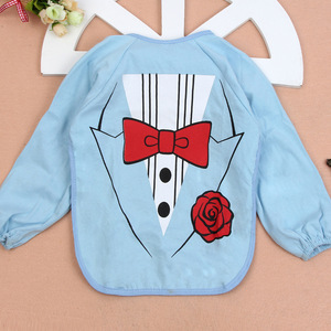 潮童必备春秋款防水反穿衣 时尚卡通纯棉宝宝罩衣罩衫