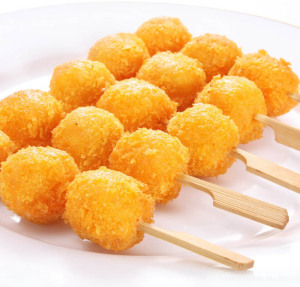 成都冻品亚洲渔港桑巴虾串炸虾串炸虾球540g15串酥脆可口