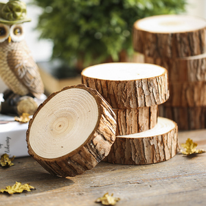 田园小木桩底座摆件树桩原木头摄影拍照手工diy样板间装饰道具
