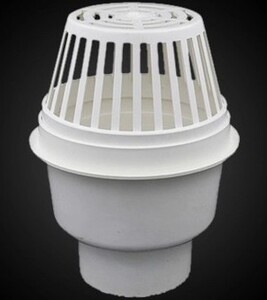 联塑pvc排水管配件 圆形雨水斗 天台地漏 4寸 110mm