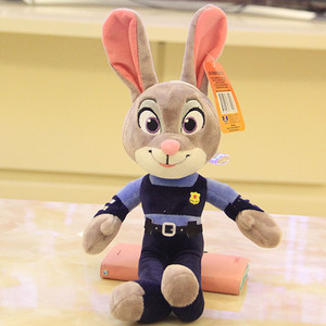 疯狂动物城迪斯尼兔警官朱迪坐姿judy公仔玩偶包邮毛绒玩具经典
