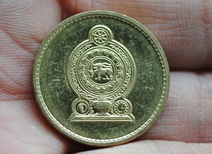 有锈 佛教文化纪念币 斯里兰卡5卢比 尼泊尔纪硬币印度越南
