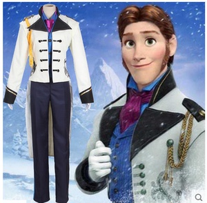 迪士尼disney 冰雪奇缘汉斯王子hans cos服装成人 儿童定制