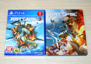 现货 PS4游戏 正当防卫3 Just Cause 3（港版英文内附特典）铁盒