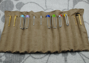 12支装绒布/9支装彩布绒布带捆绳 笔袋笔帘 手工制作（不含钢笔）