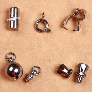 diy项链材料配件穿项链手链挂坠扣子螺丝扣螺旋扣磁吸扣吊坠卡扣
