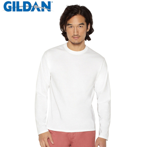 吉尔丹GILDAN76400男女秋纯棉长袖宽松T恤班服工作服广告衫定制
