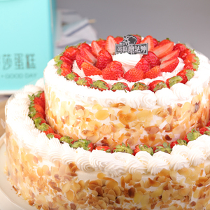 【罗莎双层鸿运当头】双层12 8寸生日蛋糕最高可做10层送货上门