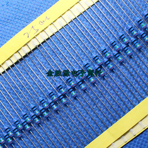 1/4w金属膜电阻 250欧 250r 0.1%千分之一 0.25w色环电阻50只15元