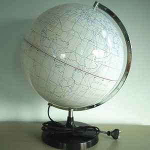 政区填充地球仪32cm带灯光diy科普初高中地理教学仪器学具