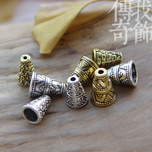 藏族饰品穿珠配件古金古银穿塔串珠手串念珠臧式念珠DIY三通塔珠