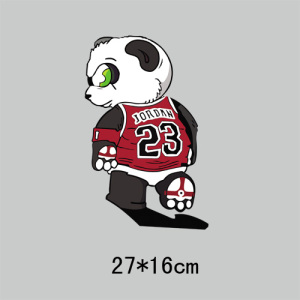 篮球23号暴力熊t恤卫衣烫画胶片耐水洗 滑板熊热转印pet烫画a级