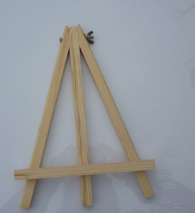 木质迷你三角架折叠桌面儿童画架 相片展示DIY小画架台式手机支架