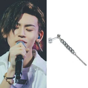 小鬼王琳凯同款耳钉冷淡风创意链条流苏hiphop耳环女气质韩国耳坠