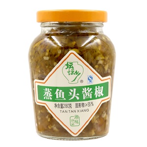 坛坛乡蒸鱼头酱椒280g含蒸鱼豉油蒸剁椒鱼头鱼豆腐