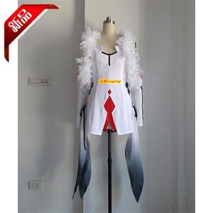 楪祈白色战斗服罪恶王冠cos服装白战