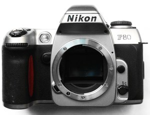 NIKON尼康F80D(日期后背)135胶卷自动单反相机机身 银
