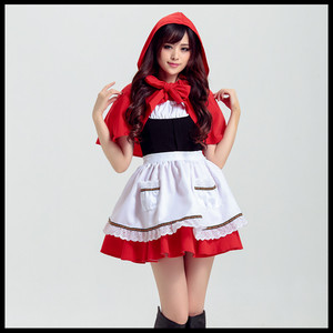 英雄联盟lol女仆装 圣诞节演出服小红帽万圣节cosplay服 制服诱惑
