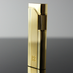 givenchy男士原装正品纪梵希火石气体打火机金色竖纹奢华 g1000