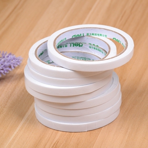 得力超薄双面胶带 超粘双面胶办公纸胶带可手撕胶带