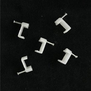 金达塑料 钢钉电线卡 方4mm 卡钉 管卡 网线电线卡 pvc线卡