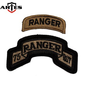 75游骑兵臂章cp迷彩作战服徽章军迷刺绣魔术贴背包贴mc迷彩usarmy