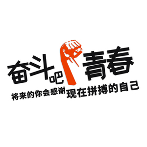 奋斗吧青春励志文字将来的你会感谢现在拼博的自己个性汽车贴纸